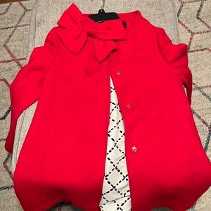 Red Wool Kate Spade Coat